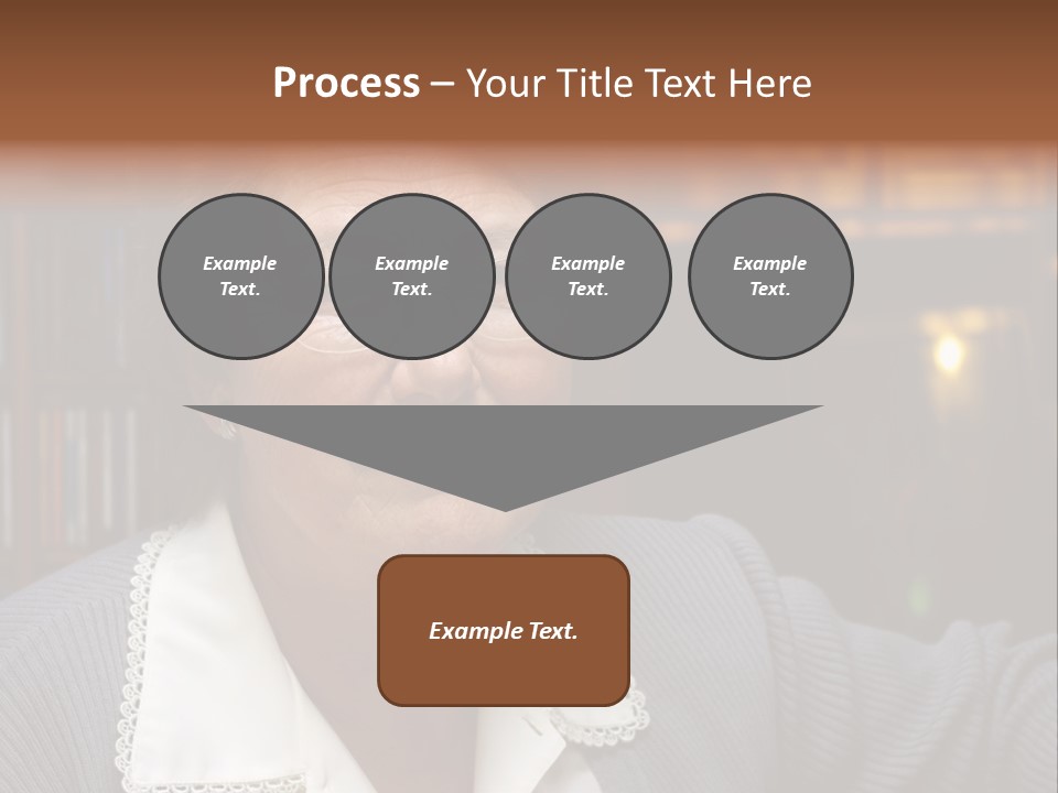 A Woman With Glasses Is Smiling For The Camera PowerPoint Template