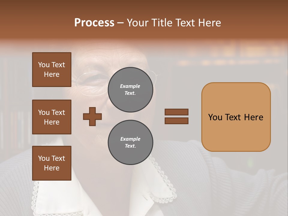A Woman With Glasses Is Smiling For The Camera PowerPoint Template
