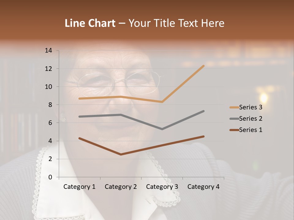 A Woman With Glasses Is Smiling For The Camera PowerPoint Template