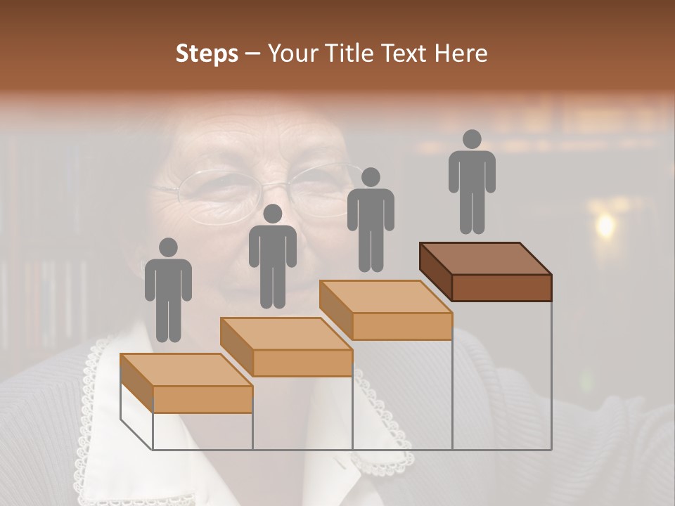 A Woman With Glasses Is Smiling For The Camera PowerPoint Template