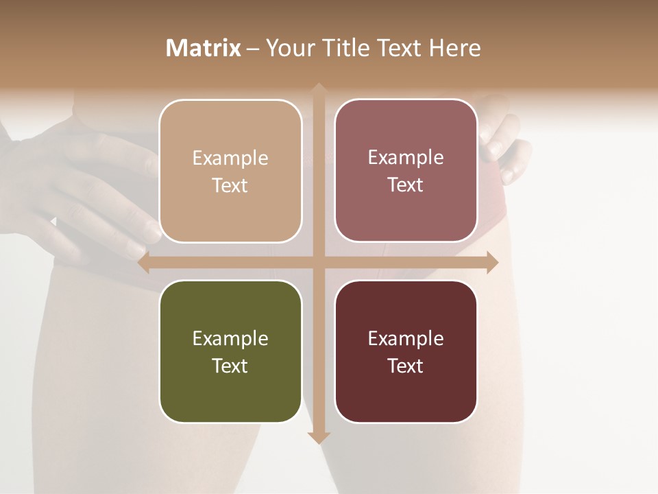 Fragment Of Attractive Male Body With Red Underwear Close-Up On Neutral Background PowerPoint Template