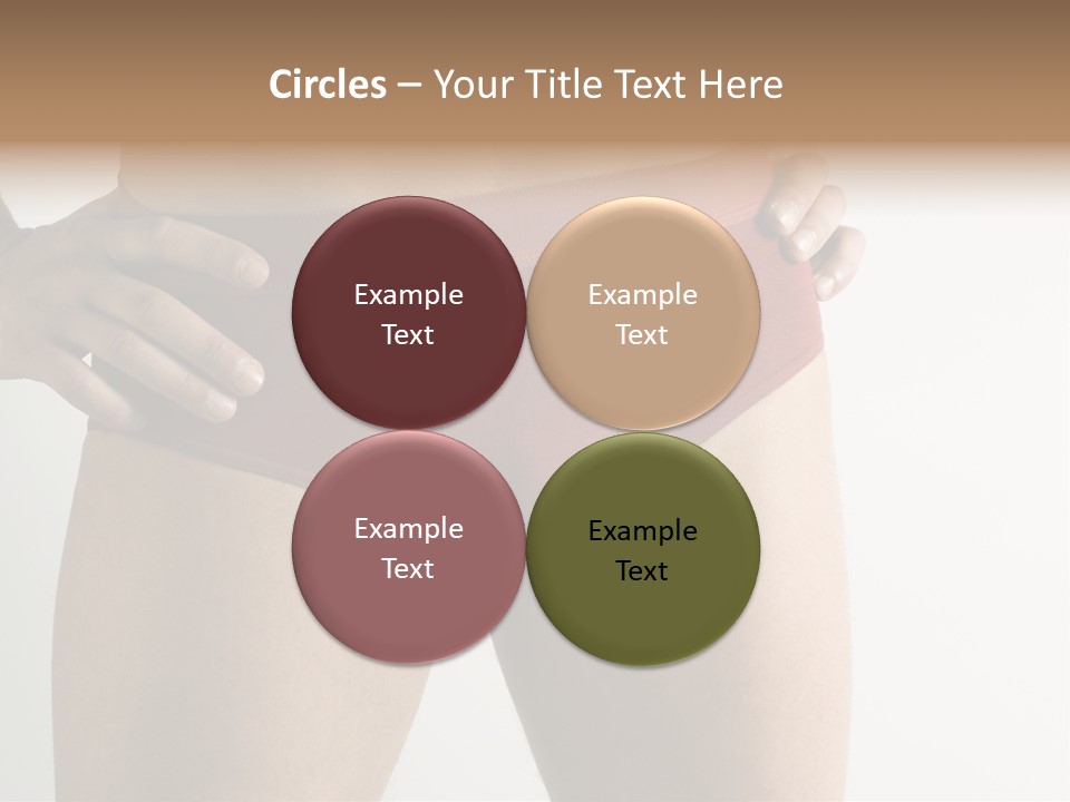 Fragment Of Attractive Male Body With Red Underwear Close-Up On Neutral Background PowerPoint Template