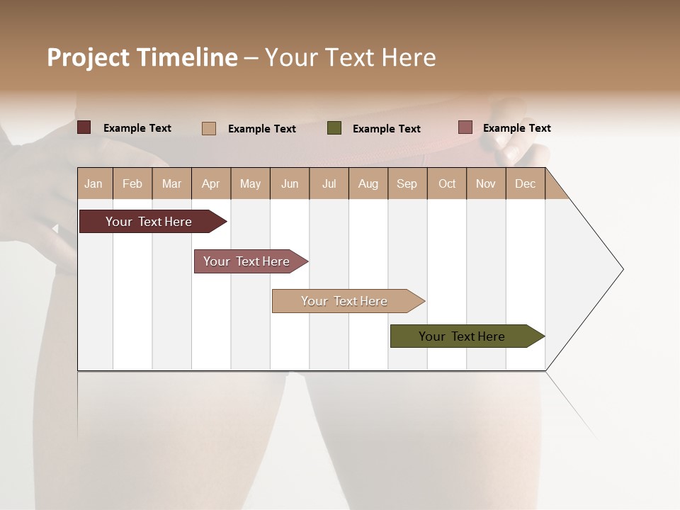 Fragment Of Attractive Male Body With Red Underwear Close-Up On Neutral Background PowerPoint Template