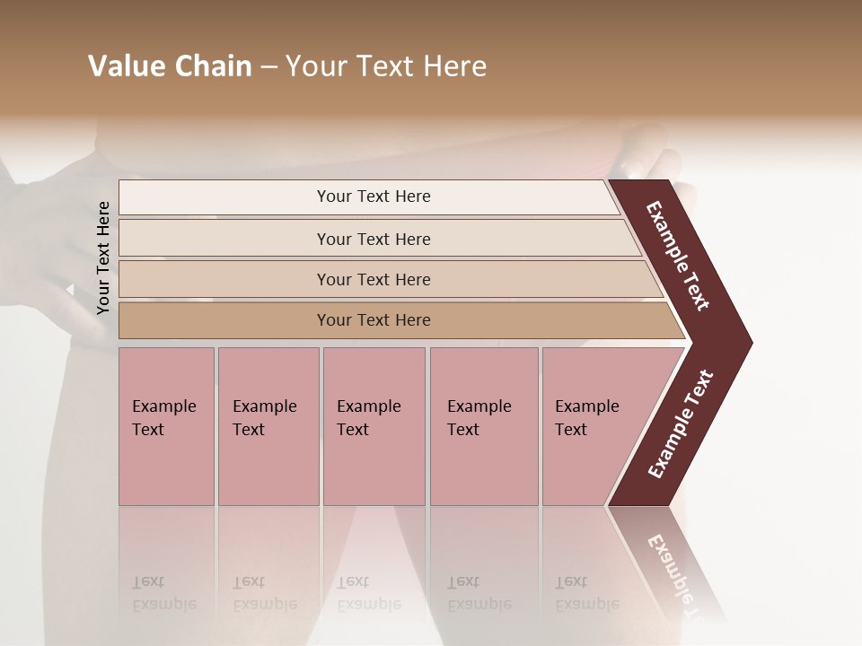 Fragment Of Attractive Male Body With Red Underwear Close-Up On Neutral Background PowerPoint Template