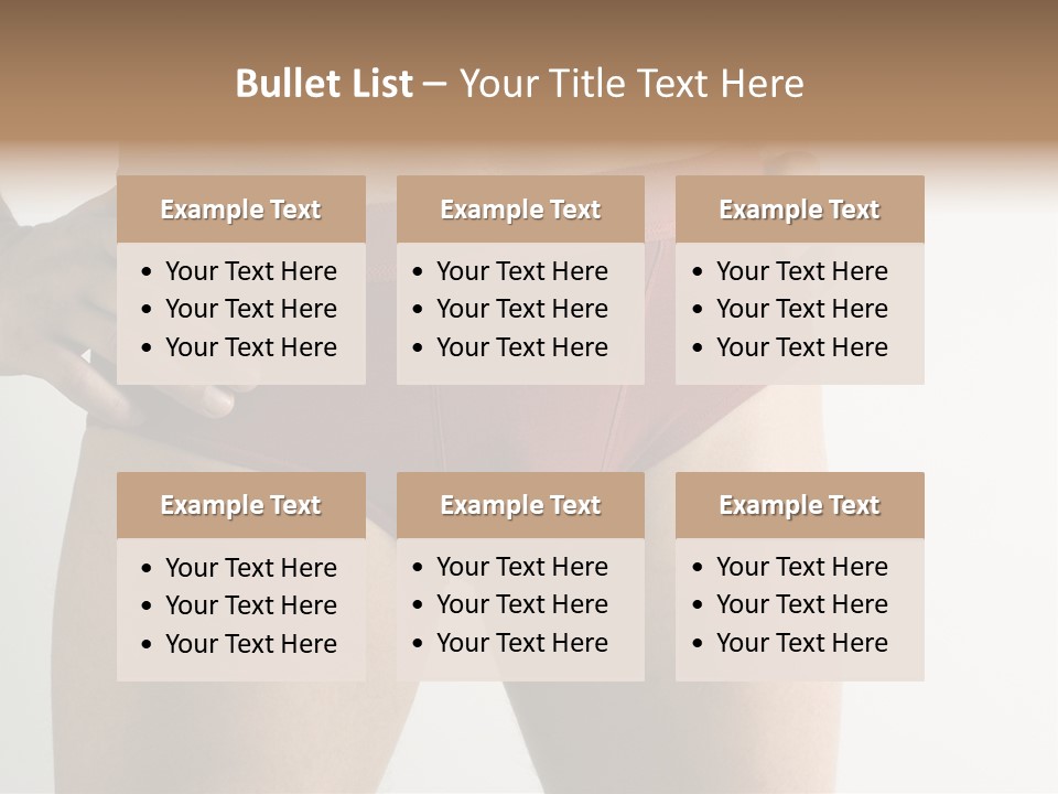 Fragment Of Attractive Male Body With Red Underwear Close-Up On Neutral Background PowerPoint Template