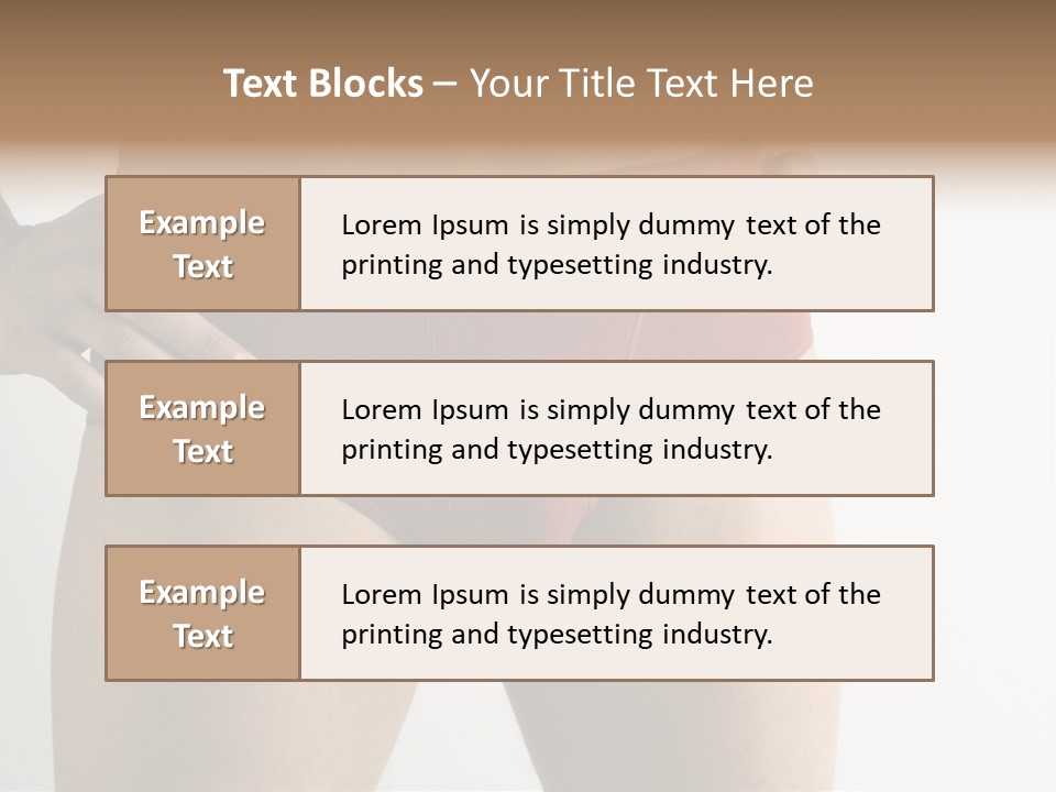 Fragment Of Attractive Male Body With Red Underwear Close-Up On Neutral Background PowerPoint Template