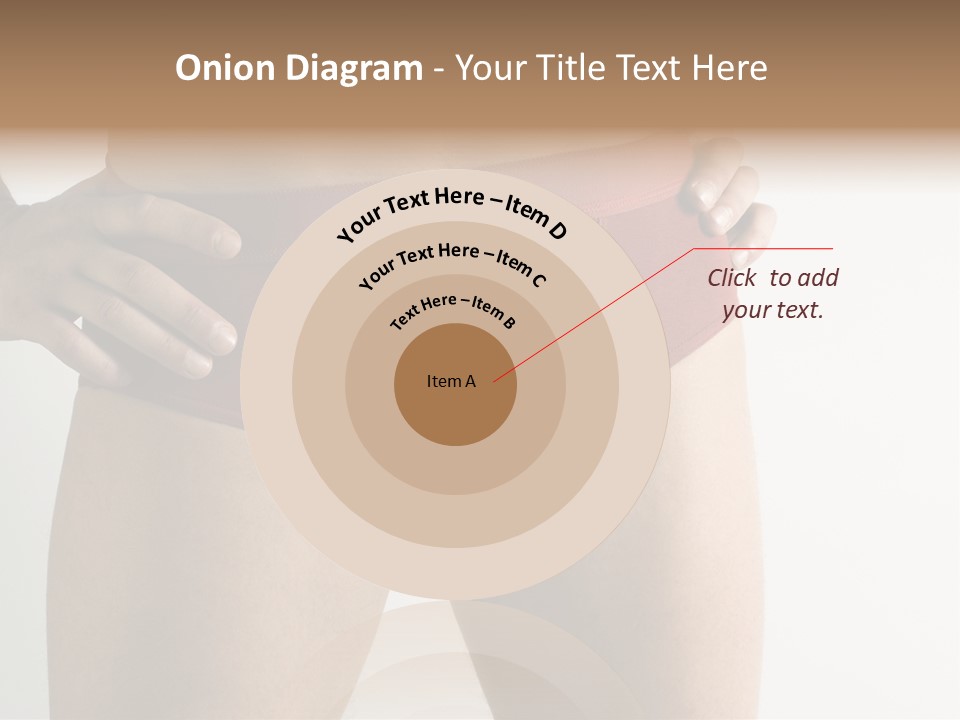 Fragment Of Attractive Male Body With Red Underwear Close-Up On Neutral Background PowerPoint Template