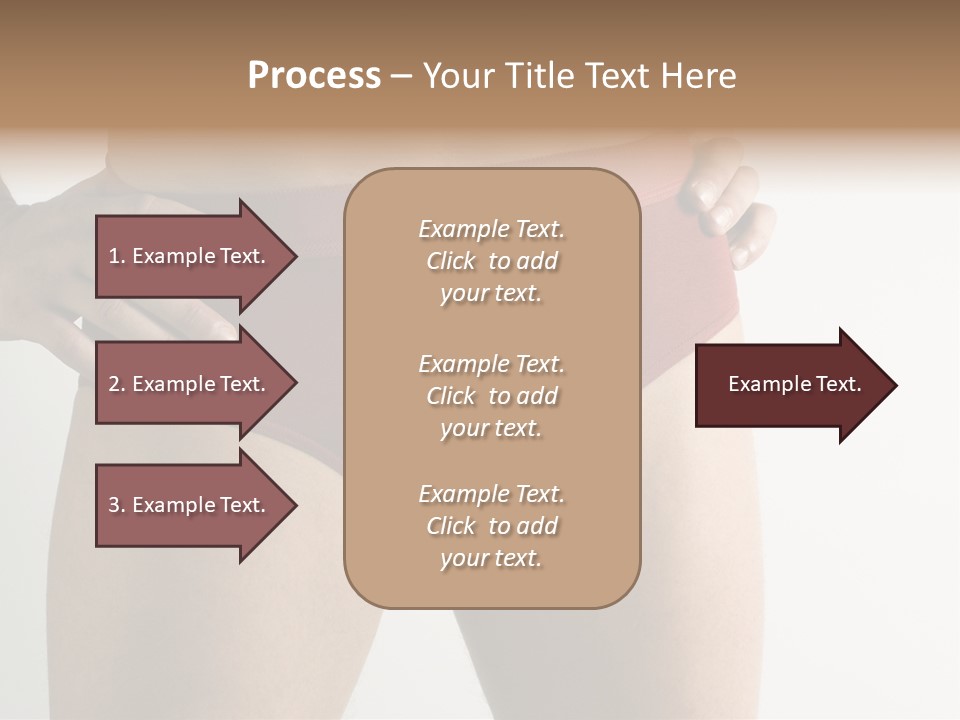 Fragment Of Attractive Male Body With Red Underwear Close-Up On Neutral Background PowerPoint Template