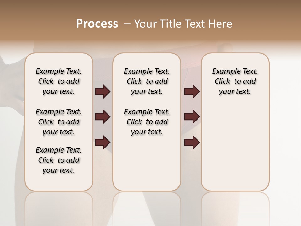 Fragment Of Attractive Male Body With Red Underwear Close-Up On Neutral Background PowerPoint Template