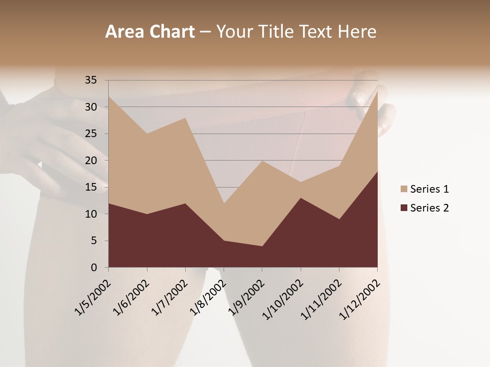 Fragment Of Attractive Male Body With Red Underwear Close-Up On Neutral Background PowerPoint Template