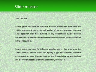 Fresh Grass Seamless Pattern. PowerPoint Template