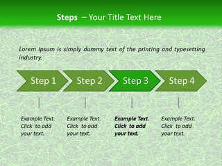 Fresh Grass Seamless Pattern. PowerPoint Template