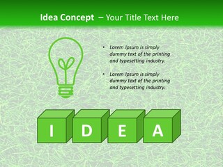 Fresh Grass Seamless Pattern. PowerPoint Template