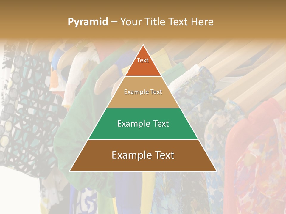 Designer Clothes Hanger In A Row PowerPoint Template