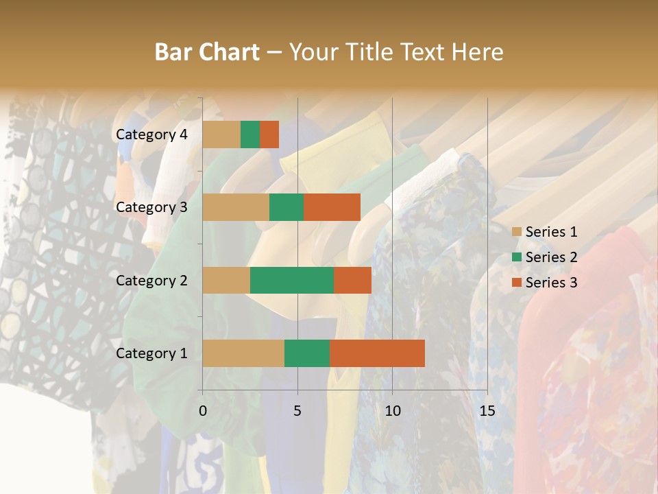 Designer Clothes Hanger In A Row PowerPoint Template
