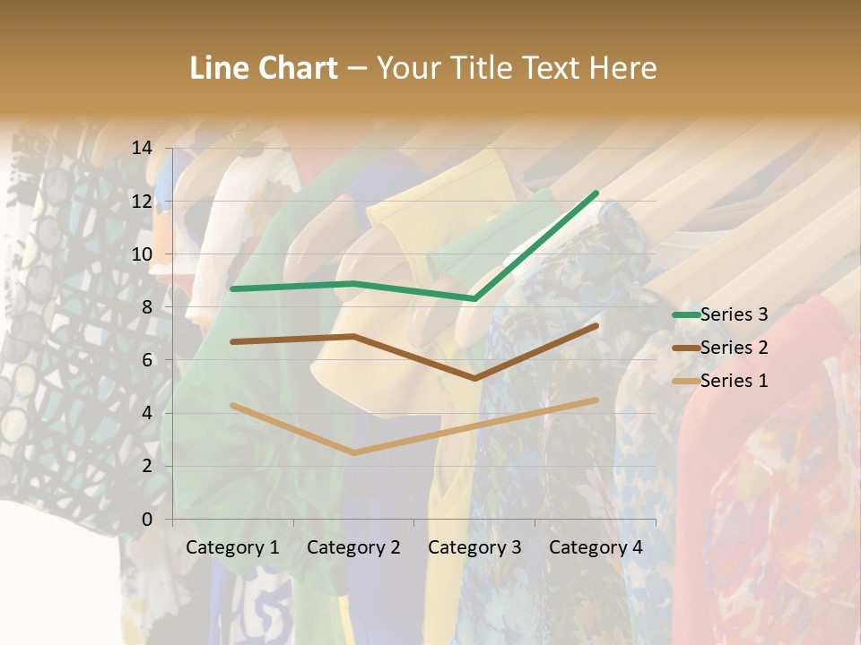 Designer Clothes Hanger In A Row PowerPoint Template