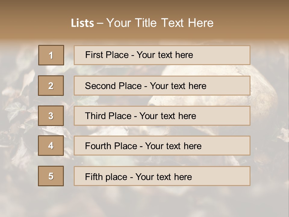 A Skull Laying In The Brush In A Forest. PowerPoint Template