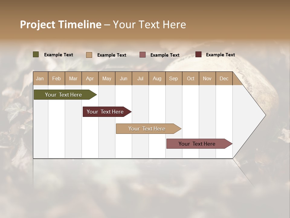 A Skull Laying In The Brush In A Forest. PowerPoint Template