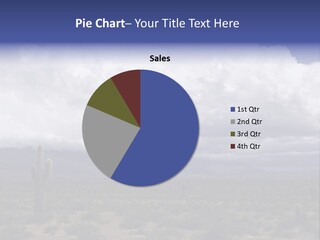 An Arid Landscape Waits For The Storm To Come. PowerPoint Template