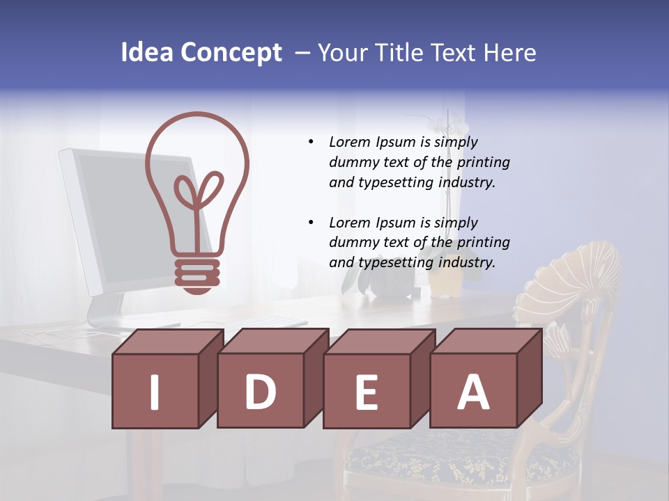 Comfortable Flat PowerPoint Template