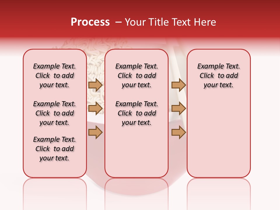 Red Bowl Of Instant Noodles, With Chopsticks. PowerPoint Template