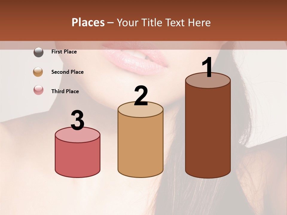 Young Woman With Sunglasses PowerPoint Template