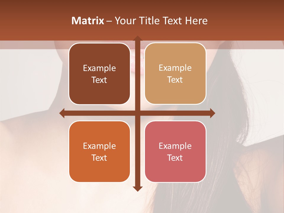 Young Woman With Sunglasses PowerPoint Template