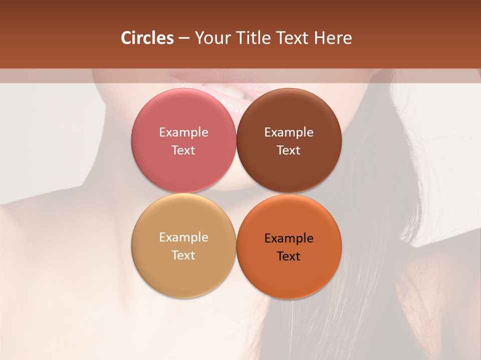 Young Woman With Sunglasses PowerPoint Template