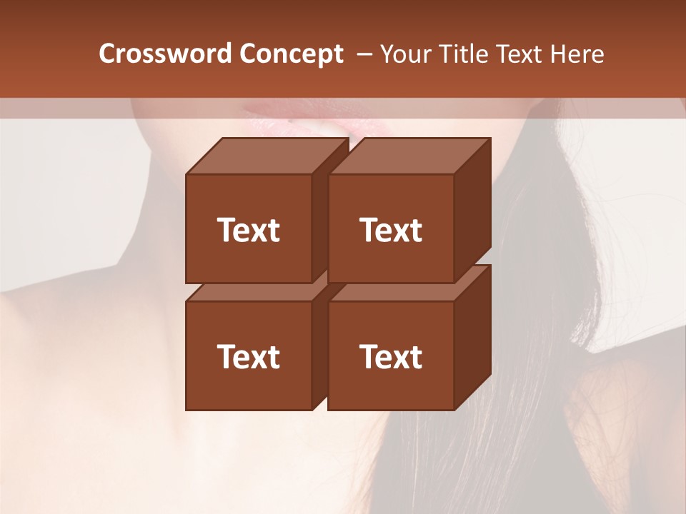 Young Woman With Sunglasses PowerPoint Template