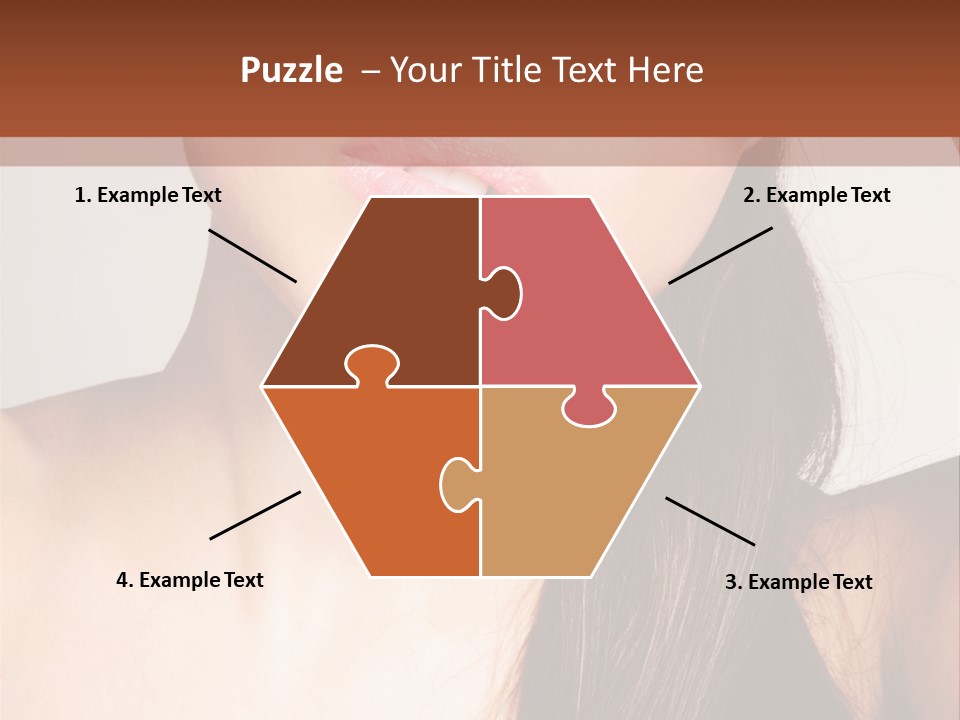 Young Woman With Sunglasses PowerPoint Template