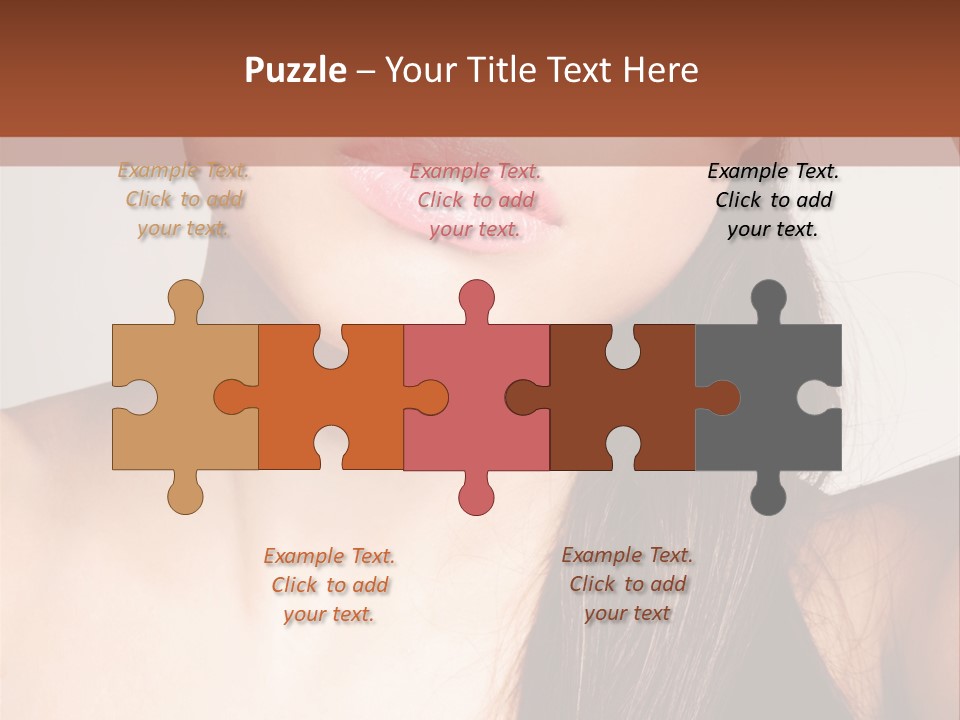 Young Woman With Sunglasses PowerPoint Template