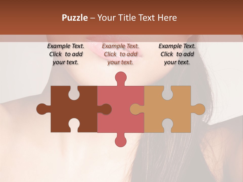 Young Woman With Sunglasses PowerPoint Template