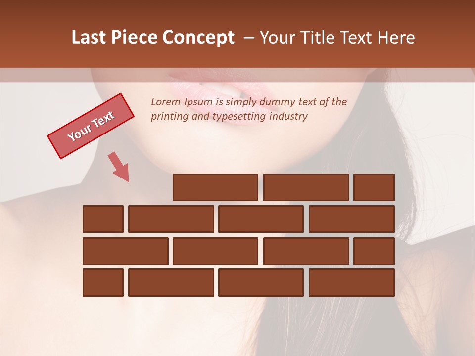 Young Woman With Sunglasses PowerPoint Template