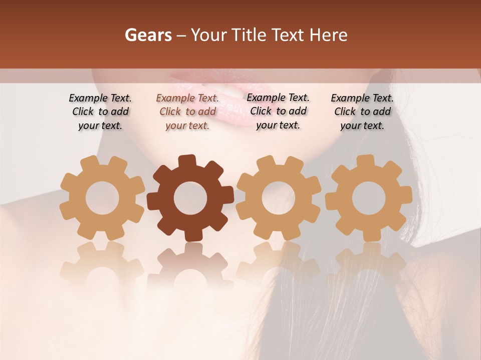 Young Woman With Sunglasses PowerPoint Template