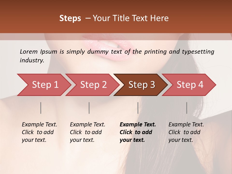 Young Woman With Sunglasses PowerPoint Template