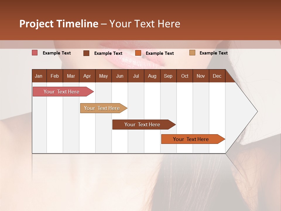 Young Woman With Sunglasses PowerPoint Template