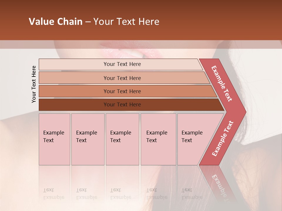 Young Woman With Sunglasses PowerPoint Template