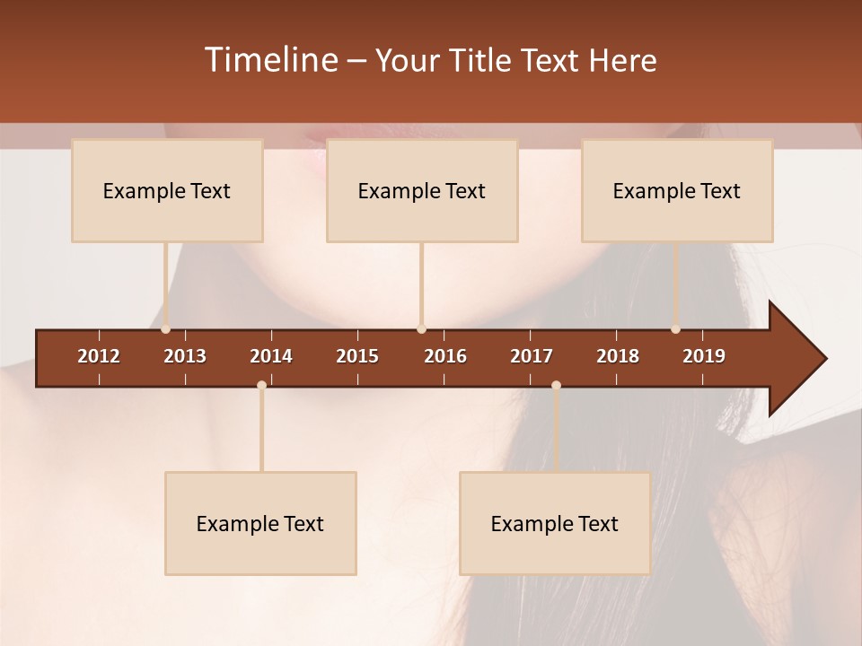 Young Woman With Sunglasses PowerPoint Template