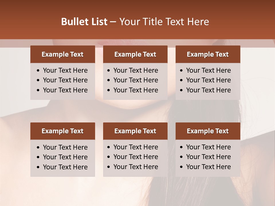 Young Woman With Sunglasses PowerPoint Template