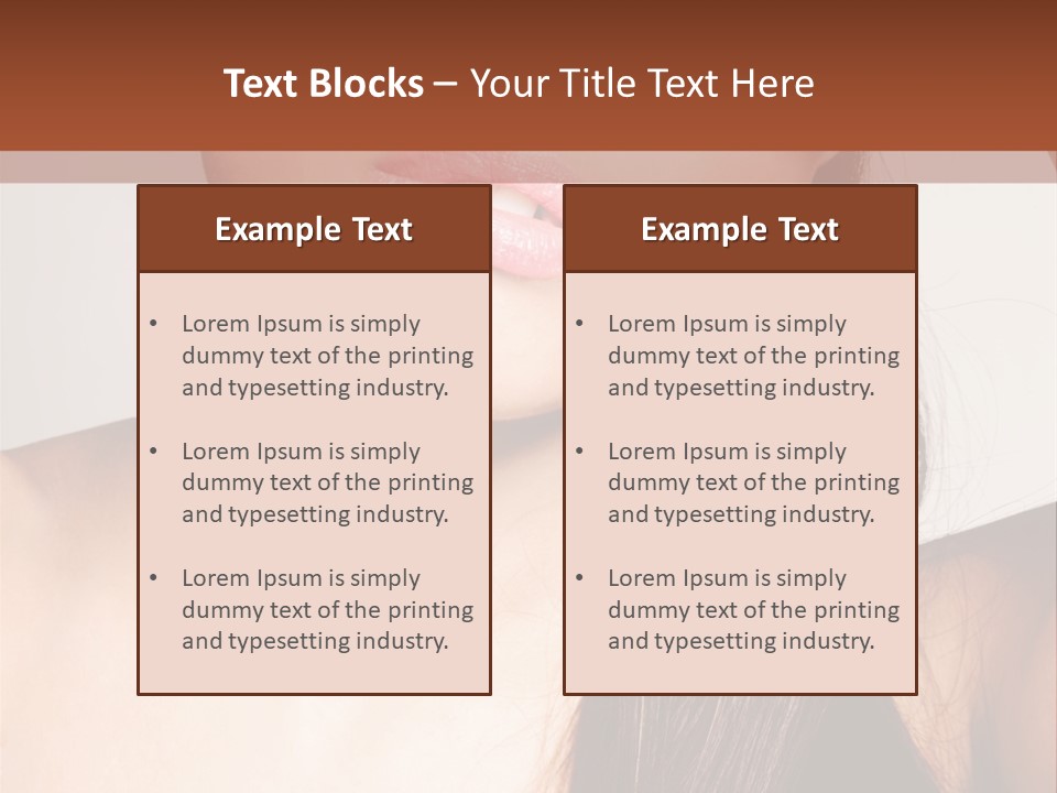 Young Woman With Sunglasses PowerPoint Template