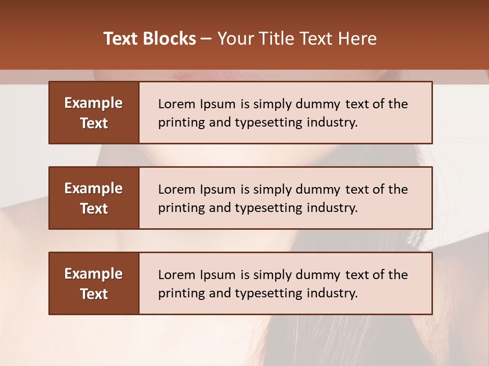 Young Woman With Sunglasses PowerPoint Template