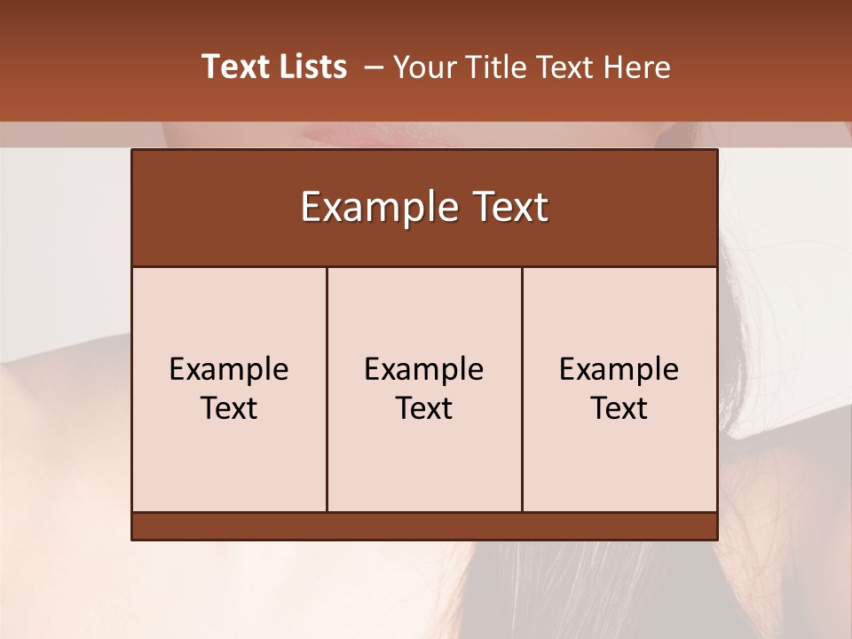 Young Woman With Sunglasses PowerPoint Template