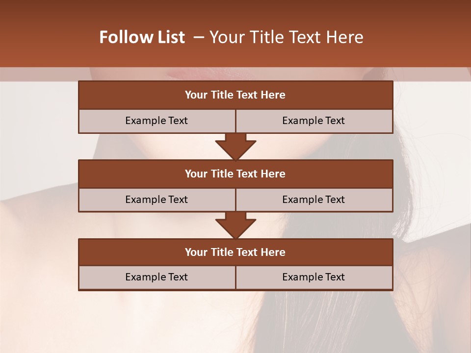 Young Woman With Sunglasses PowerPoint Template