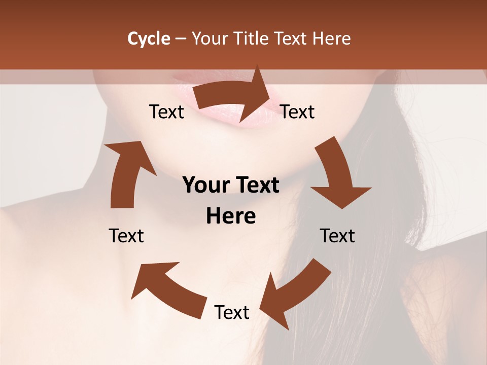 Young Woman With Sunglasses PowerPoint Template