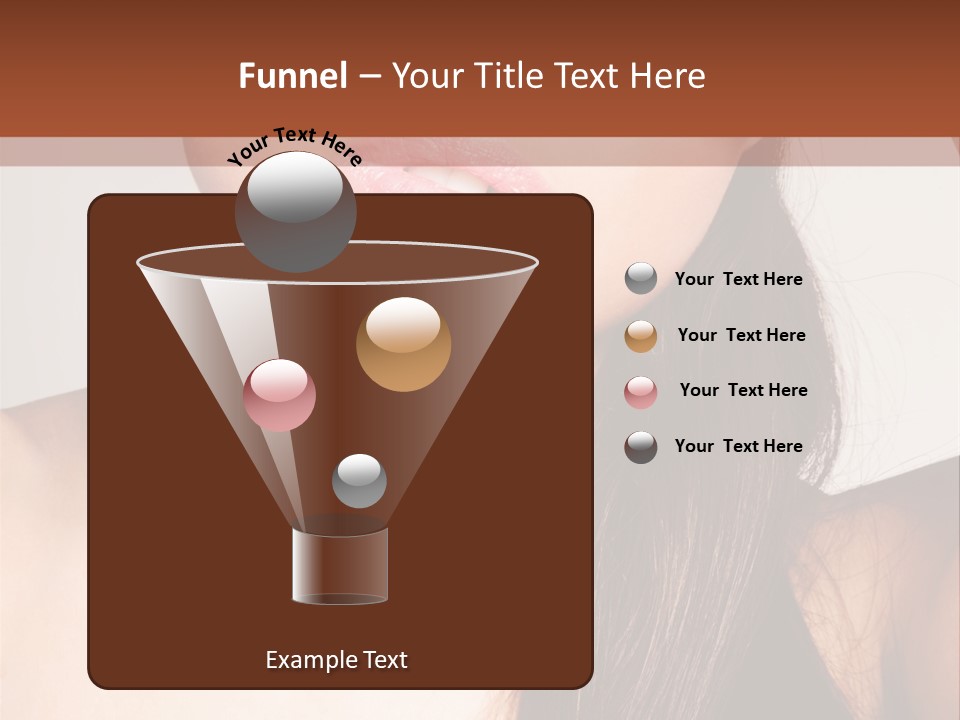 Young Woman With Sunglasses PowerPoint Template