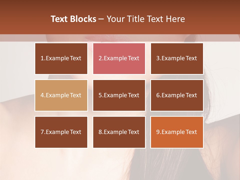 Young Woman With Sunglasses PowerPoint Template