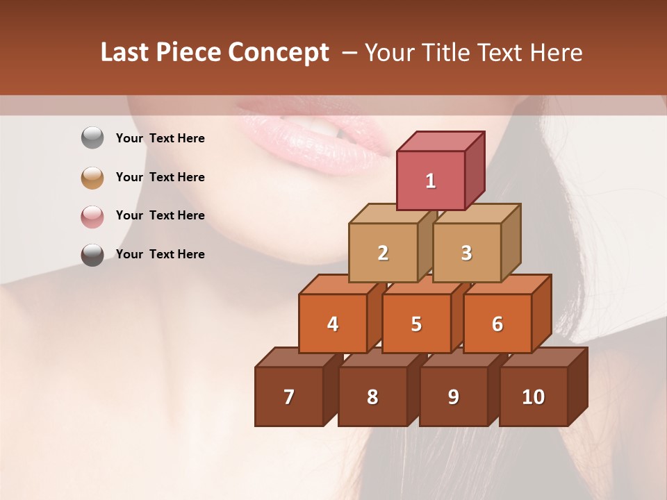 Young Woman With Sunglasses PowerPoint Template