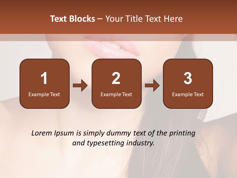 Young Woman With Sunglasses PowerPoint Template