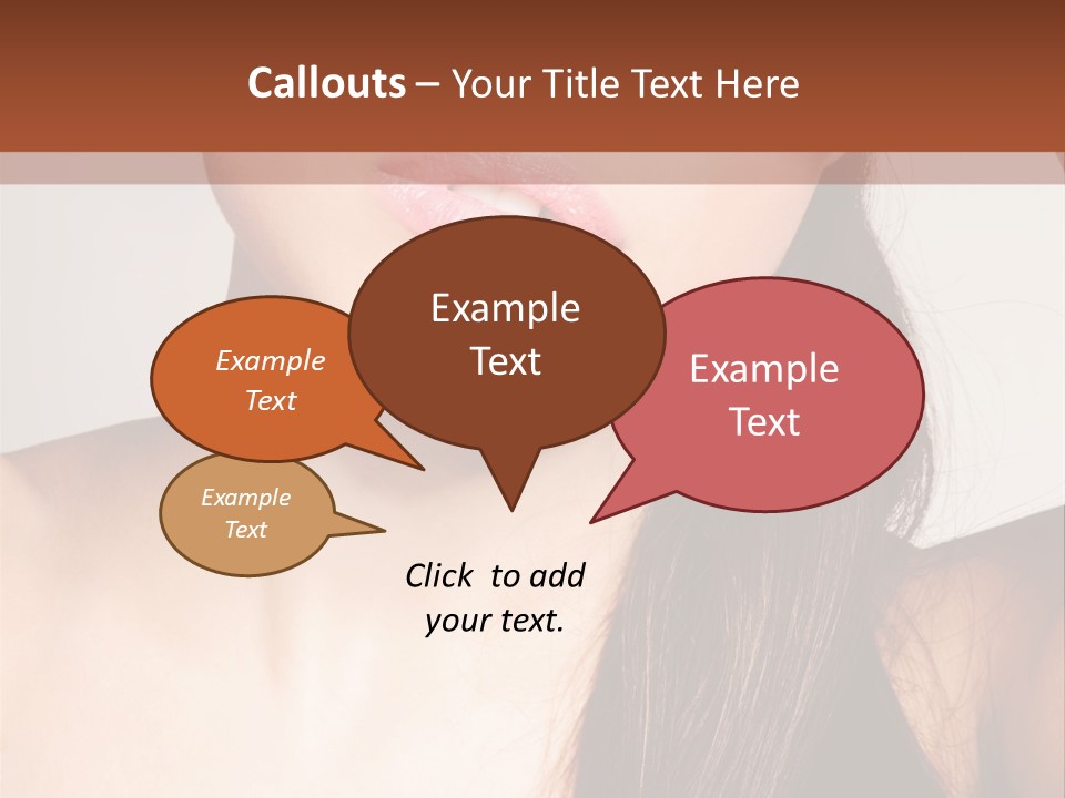 Young Woman With Sunglasses PowerPoint Template