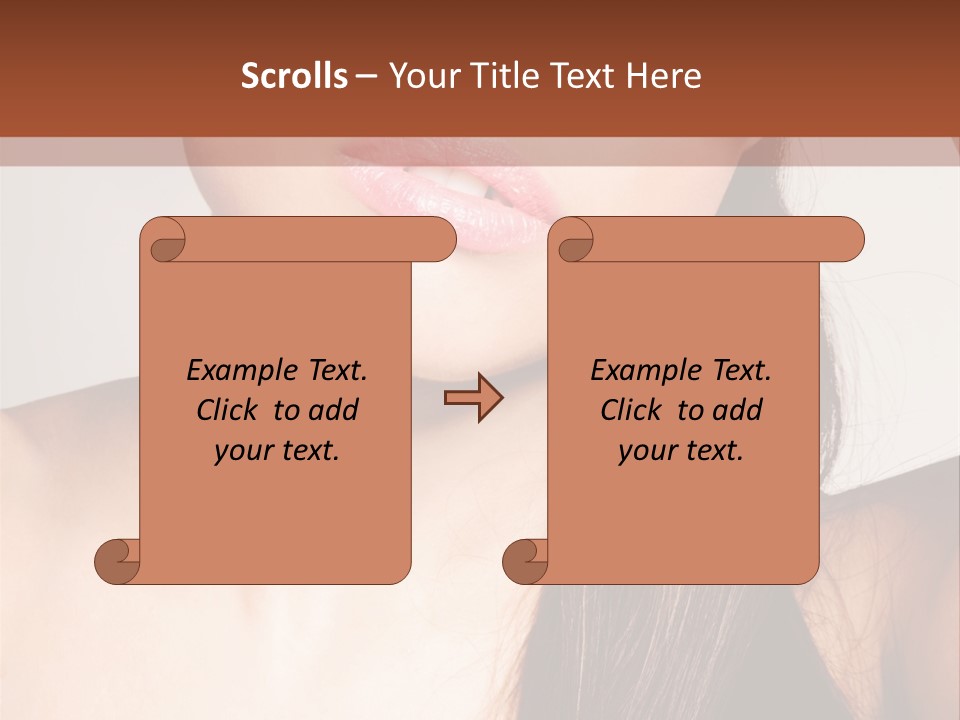 Young Woman With Sunglasses PowerPoint Template